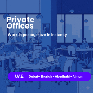 Fully equipped private office with skyline views in Downtown Dubai