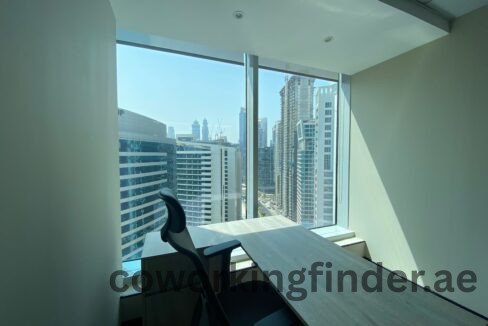 Event space in Dubai coworking hosting a networking session