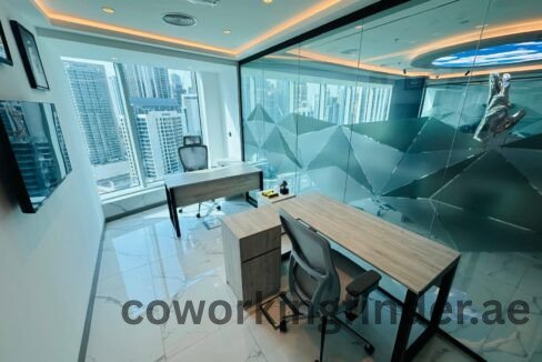 Lockers in Dubai coworking space for secure storage