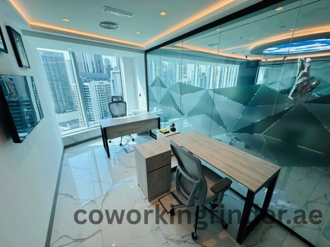 Lockers in Dubai coworking space for secure storage