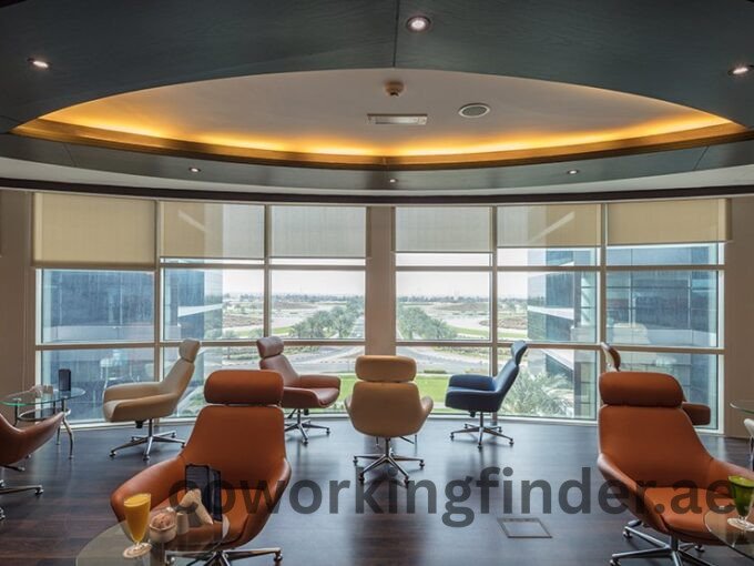 A person checking in at a coworking space reception desk
