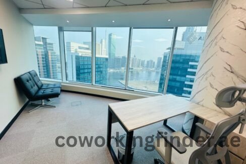 Meeting room in Dubai coworking with video conferencing tools