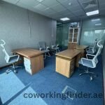 Coworking space with views of Jumeirah Lakes Towers (JLT)