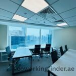 Panel discussion in Dubai coworking space with guest speakers