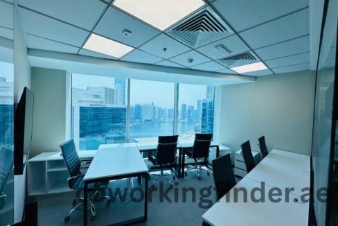 Panel discussion in Dubai coworking space with guest speakers