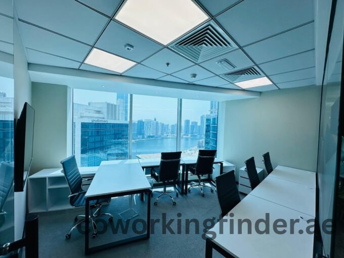 Panel discussion in Dubai coworking space with guest speakers