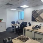 Coworking space with views of Jumeirah Lakes Towers (JLT)