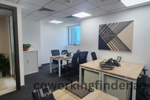 Coworking space with views of Jumeirah Lakes Towers (JLT)