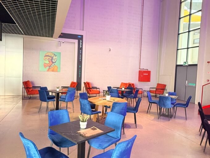 Dedicated desk in Dubai coworking space with personal storage