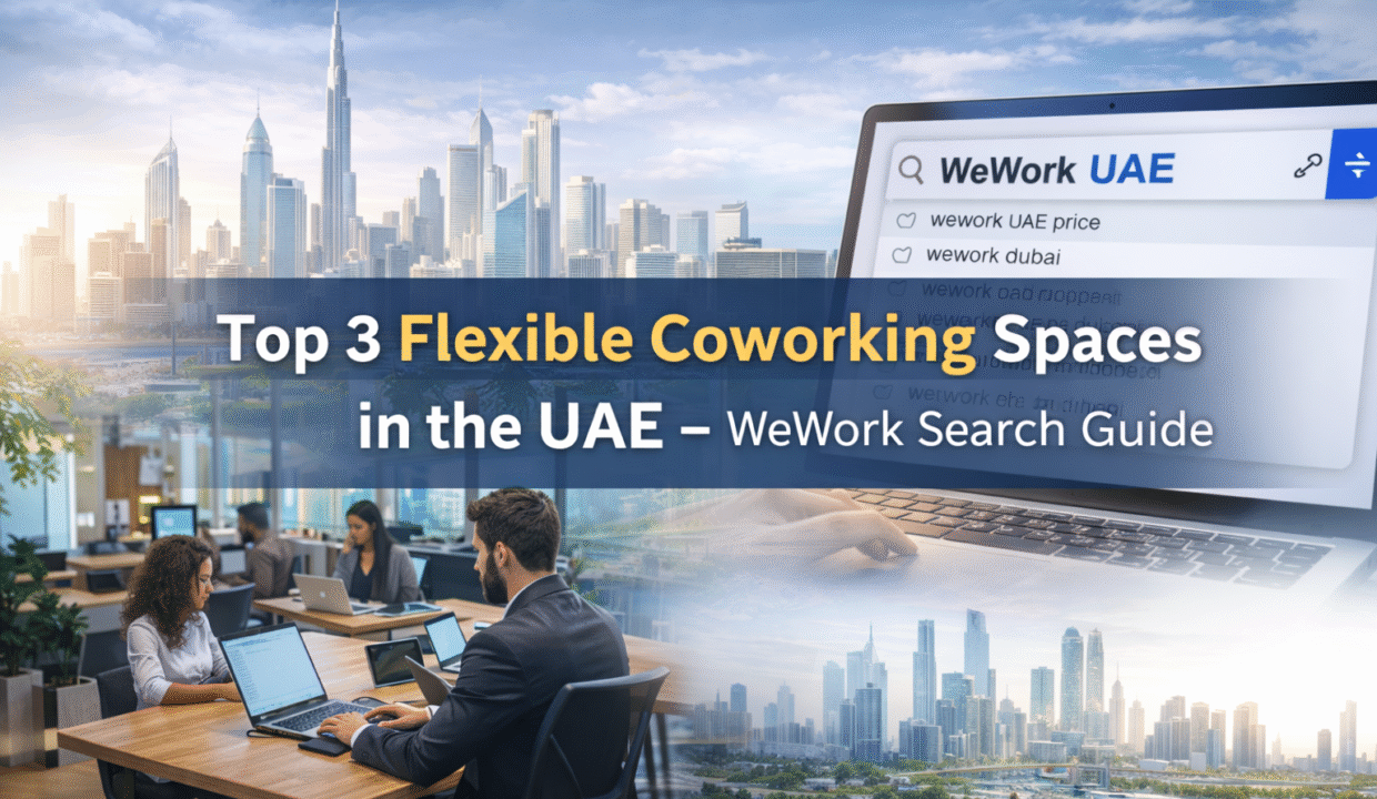 Flexible coworking spaces in the UAE featuring modern offices in Dubai and Abu Dhabi – WeWork search guide