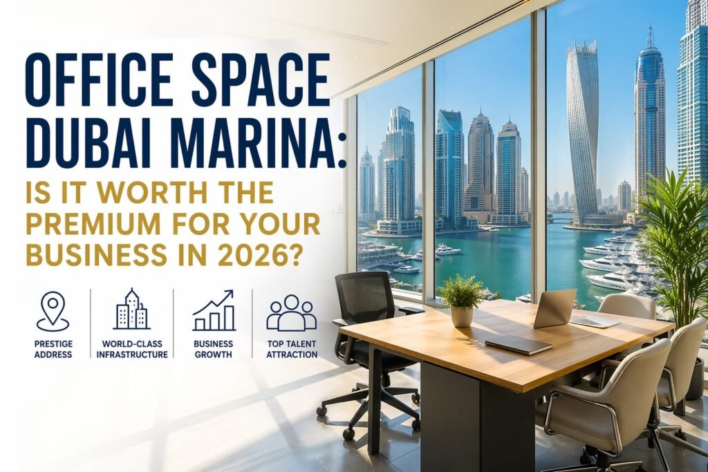 Office space Dubai Marina premium offices with skyline view and modern business environment in 2026