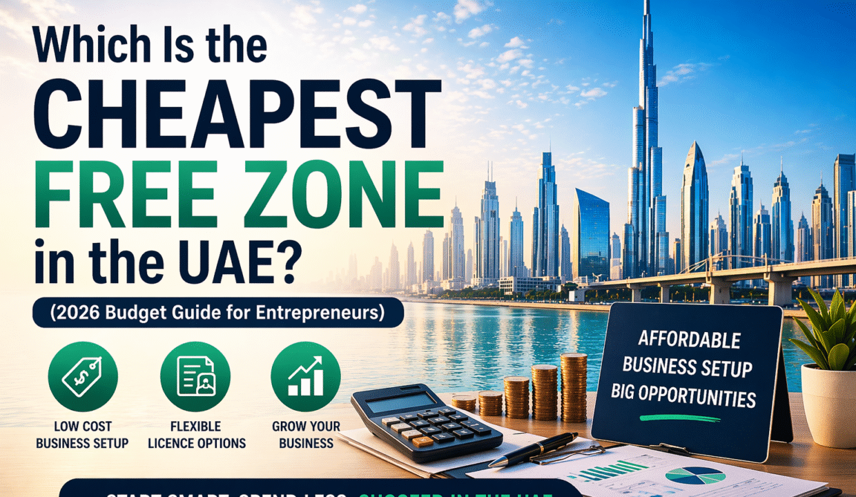 Cheapest free zone in the UAE 2026 guide for entrepreneurs
