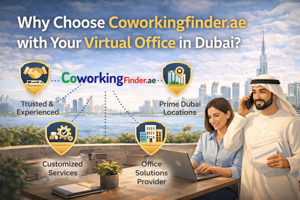 Professionals using virtual office services in Dubai for business setup and remote operations