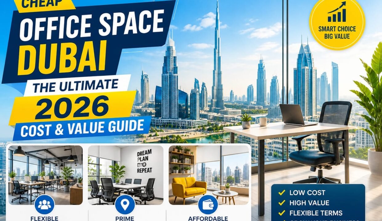 Cheap office space Dubai 2026 affordable coworking and budget offices in Dubai UAE