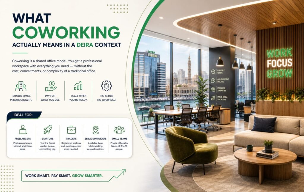 Understanding coworking spaces in Deira Dubai with affordable office solutions for startups and freelancers