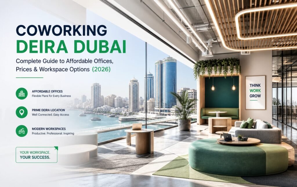 Affordable coworking offices in Deira Dubai with flexible workspace solutions for startups and freelancers