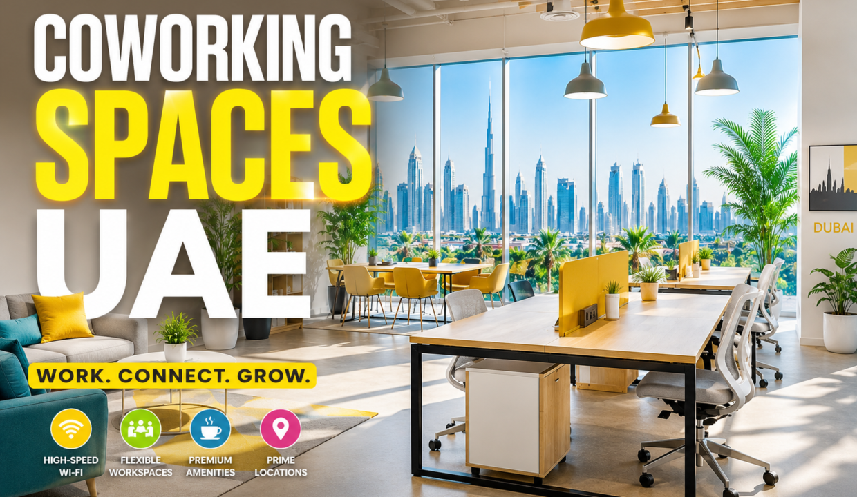 coworking spaces UAE modern shared offices flexible workspaces Dubai Abu Dhabi Sharjah