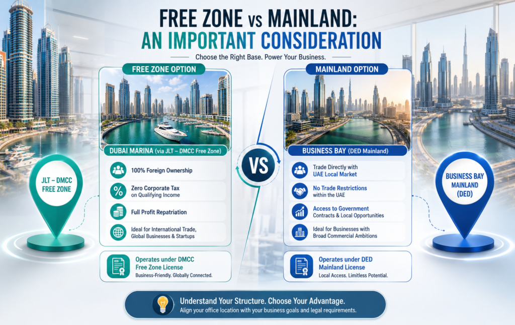 Free Zone vs Mainland: An Important Consideration