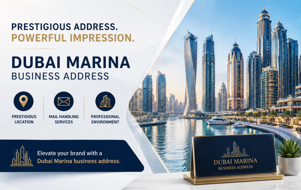 Professional business address and premium coworking space in Dubai Marina for startups and growing companies