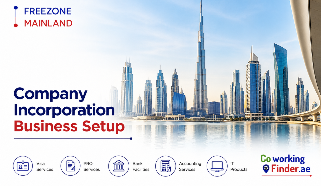 UAE company formation and business setup in Dubai with mainland and free zone options